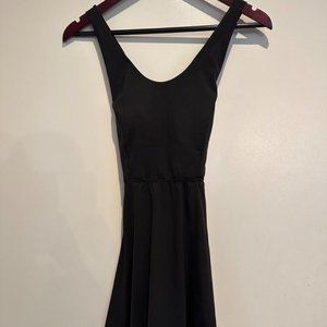 Halara Crisscross Backless Flared Dress